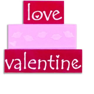 Heidi Grace - valentines words  (sold in 3's)